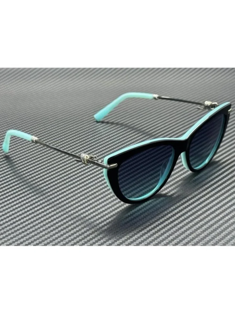 New Tiffany & Co. Women Black Silver Sunglasses -16-145